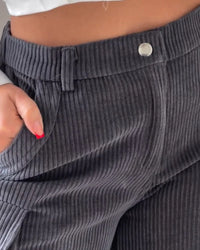 Pantalones cargo de pana