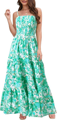 Vestido Playero Bohemio con Estampado Floral