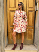 VESTIDO MATIZADO BURDEOS