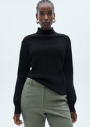 Jersey canalé cuello redondo