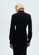 Jersey canalé cuello redondo