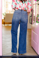 Jeans retro de tiro medio