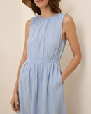 Vestido sin Mangas y Volantes Ligeros