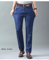 Vaqueros versátiles, informales y sencillos para hombre de talla grande