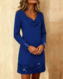 Vestido con panel de lentejuelas