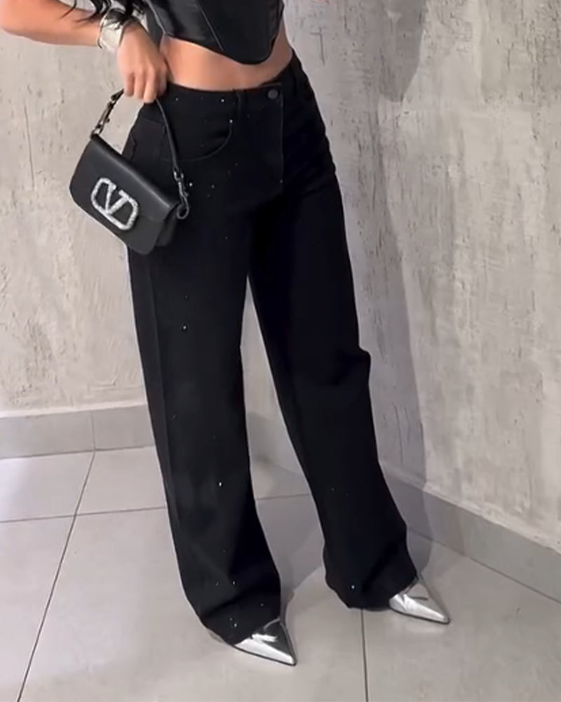 vaqueros con diamantes Lif