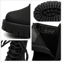 BOTAS DE CUERO NEGRAS