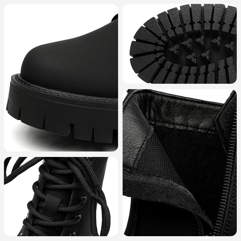 BOTAS DE CUERO NEGRAS