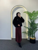 chaqueta de piel de diamante