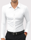 camisa de vestir elástica