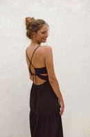 Vestido midi JOIE  lino y algodón