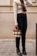 Jeans Tiro Alto Estilo Mom