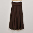 Falda Larga Boho Marrón