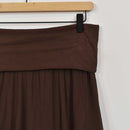 Falda Larga Boho Marrón