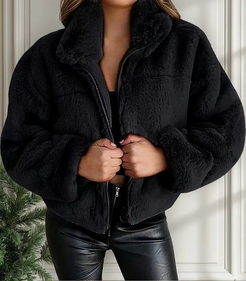 Chaqueta de pelo sintético