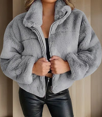 Chaqueta de pelo sintético