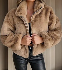 Chaqueta de pelo sintético