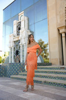 Vestido Arya De Flecos