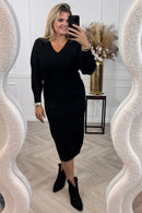 Vestido tipo suéter con mangas