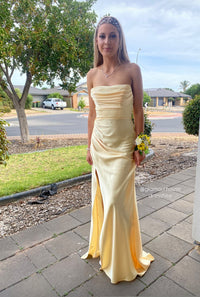 Vestido sin tirantes Adriana