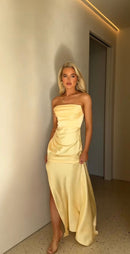 Vestido sin tirantes Adriana