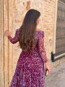 Vestido Tul Estampado Vera