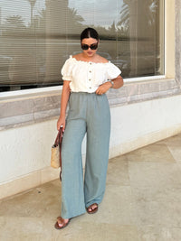 Pantalón de lino primavera-verano