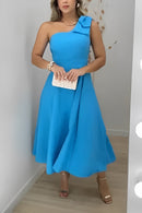 Vestido amalla clásico con lazo