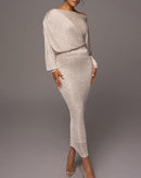 Vestido Largo Elegante de Punto