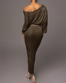 Vestido Largo Elegante de Punto