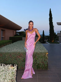 Vestido de Satén Mármol