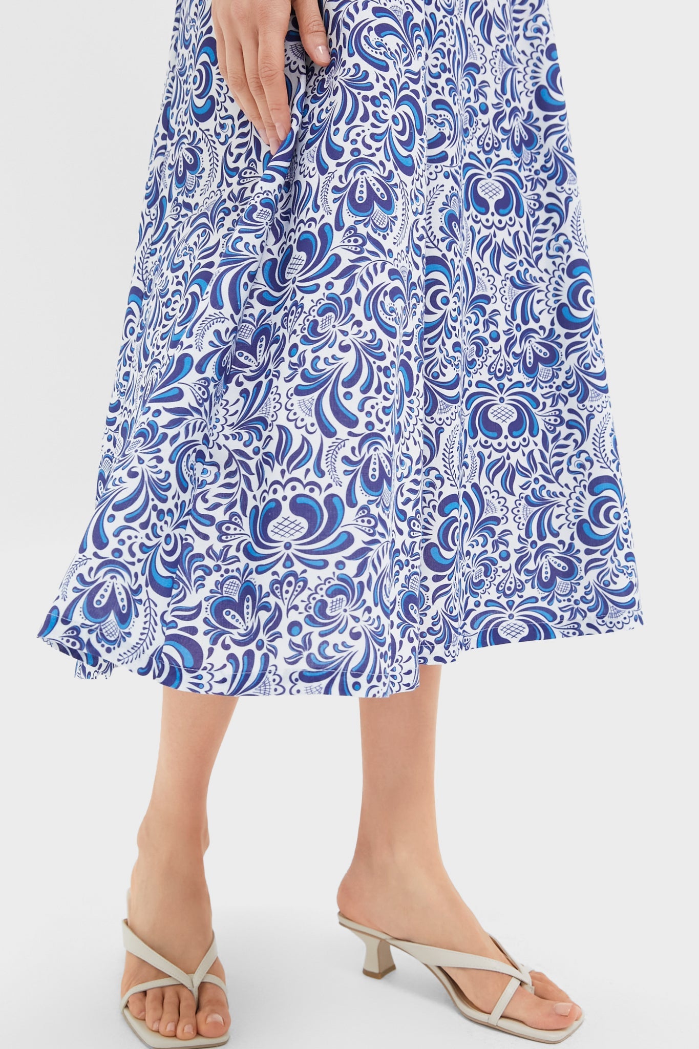 Vestido Estampado Floral De Espalda Abierta