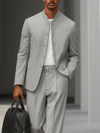 Elegante conjunto de blazer y pantalón