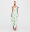 El vestido Lucille - Guisantes verdes