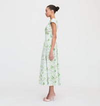 El vestido Lucille - Guisantes verdes