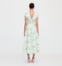 El vestido Lucille - Guisantes verdes