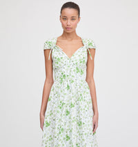 El vestido Lucille - Guisantes verdes