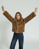 Chaqueta pelo sintético Naty