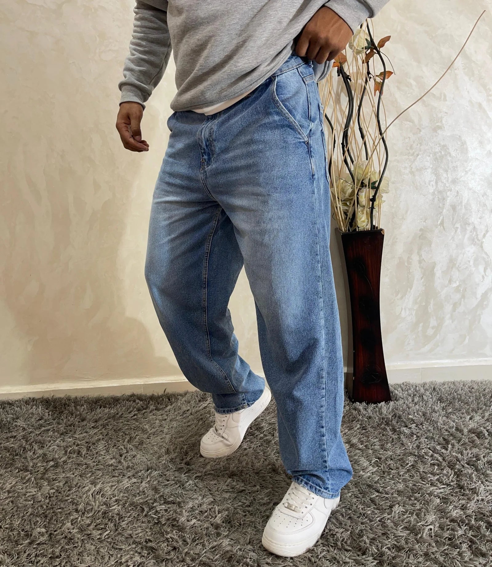 vaqueros holgados de estilo hip hop