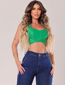 Vaqueros acampanados de cintura alta con bolsillo tipo cuchillo y bajo recto