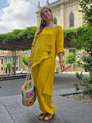 Traje Casual  Boho Chic De Lino