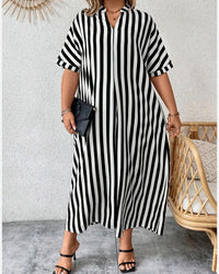 Vestido largo boho con estampado vintage