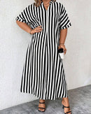 Vestido largo boho con estampado vintage