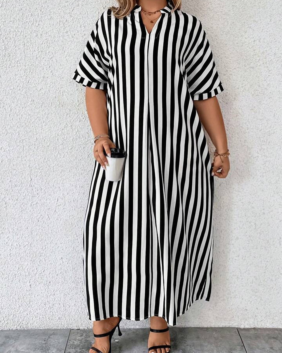 Vestido largo boho con estampado vintage