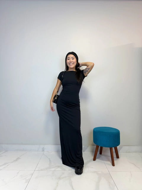 Vestido Largo Evie Negro