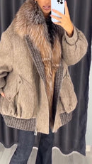 Maxi Chaqueta De Felpa