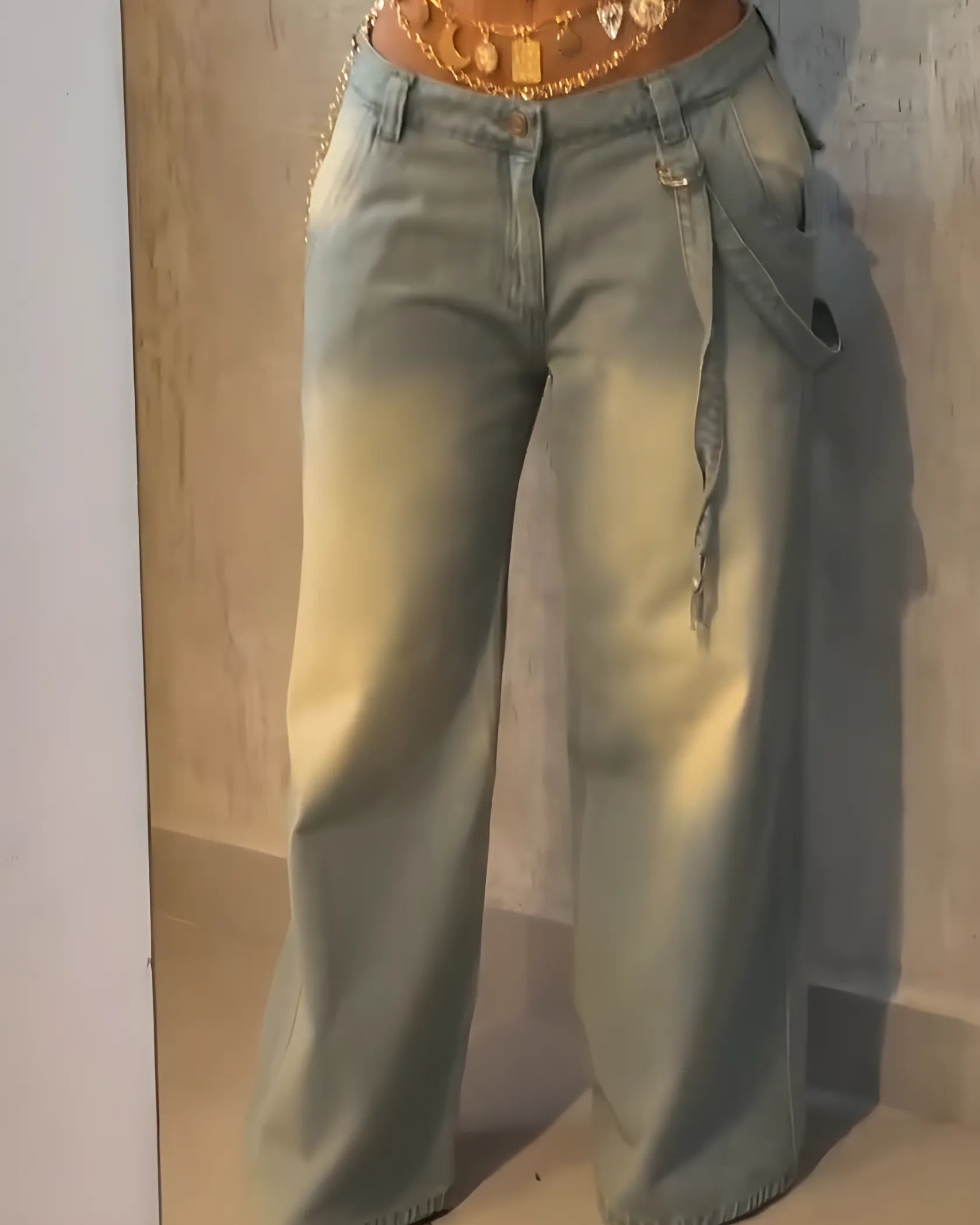 Vaqueros Estilo Cargo Sara