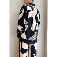 Conjunto Estampado Blanco y Negro