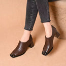 Zapatos de Punta Cuadrada