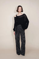 Vaquero Recto con rosas y estrellas